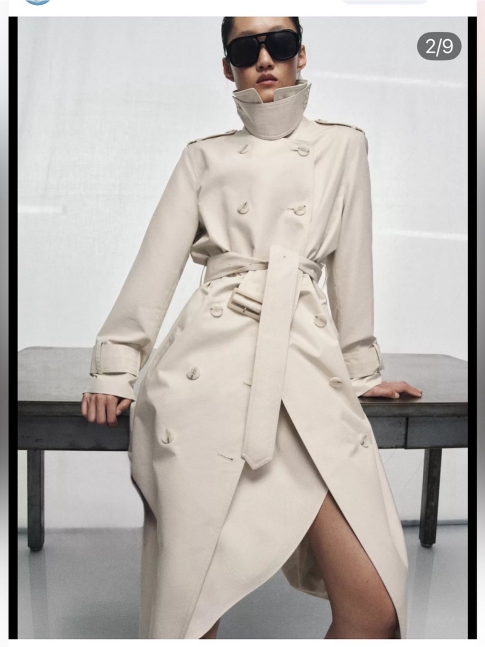 ZARA BELTED TRENCH COAT